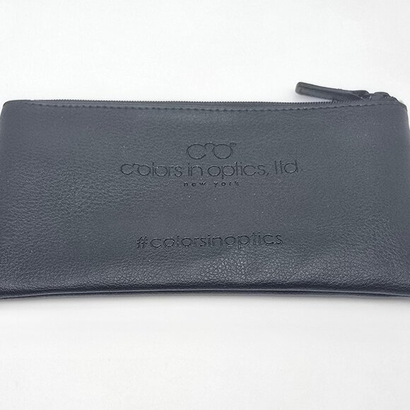 Colors in Optics Sanford Hutton Thompson Cobalt Blue Eyeglasses Frame w/ Case - Picture 2 of 15